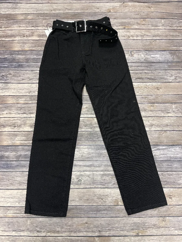 Jeans Straight By Cme In Black, Size: 0 Traditional Women's Wool