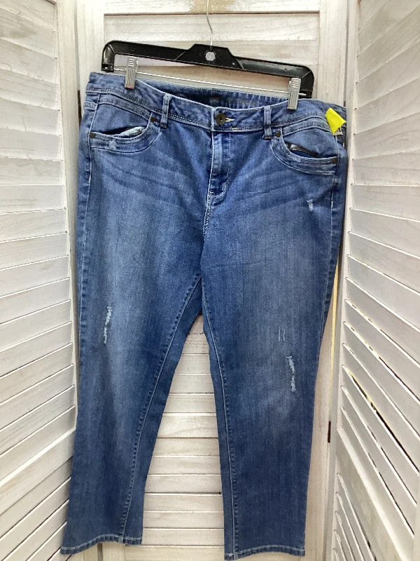 Jeans Skinny By Simply Vera In Blue Denim, Size: 14 Classic Women's Tweed