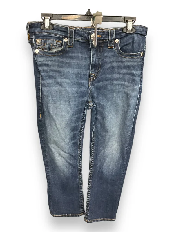 Jeans Cropped By True Religion In Blue Denim, Size: 10 Tough Women's Military - inspired
