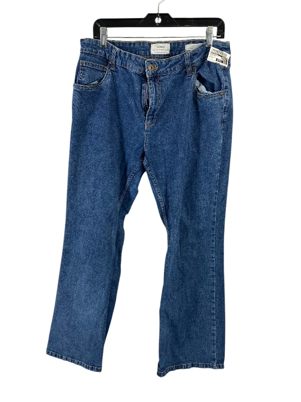 Jeans Boot Cut By Cotton On In Blue Denim, Size: 12 Relaxed Women's 