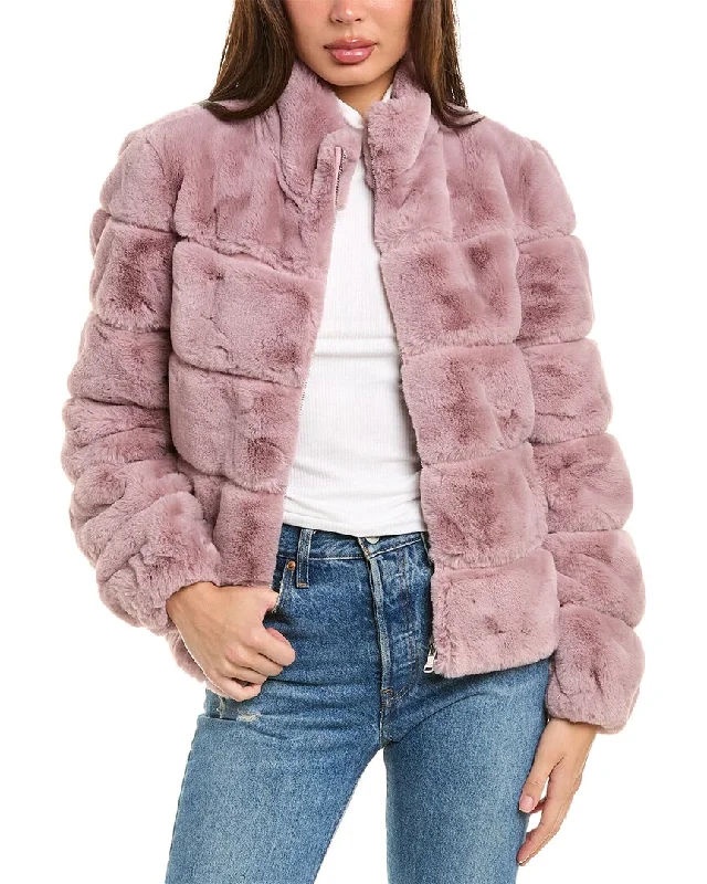 Stella + Lorenzo Suede-Trim Jacket Athletic Women's 