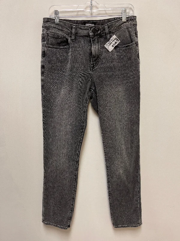Jeans Skinny By Express In Grey, Size: 8 Scandinavian