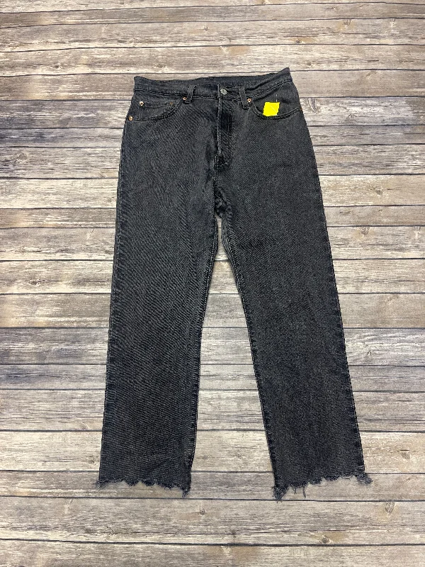 Jeans Straight By Levis In Black Denim, Size: 6 Rugged Women's Outdoor 
