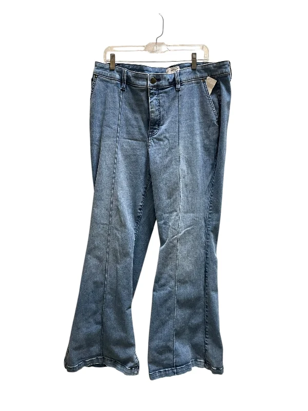 Jeans Flared By Lane Bryant In Blue Denim, Size: 18 Elegant Women's Formal 