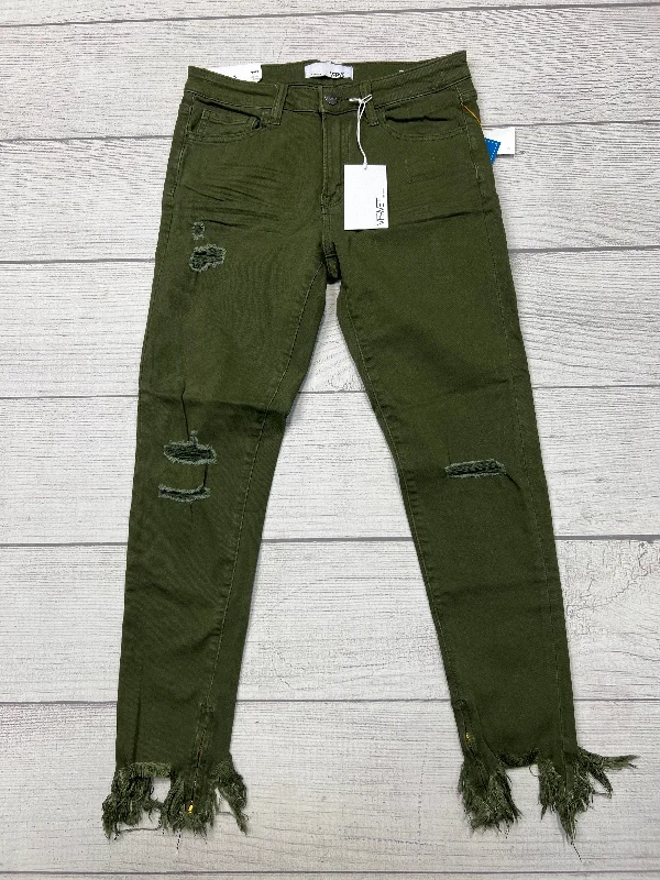 New! Jeans Skinny By Vervet In Green, Size: 2 Dynamic Women's Moto