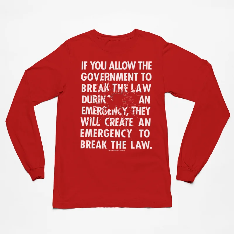 Government Emergency Unisex Long Sleeve Tee Sharp Women's Italian