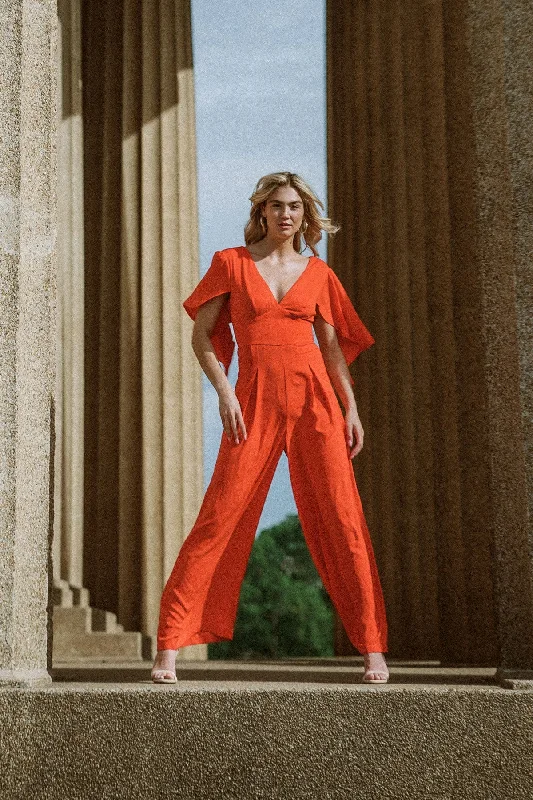 RAISED ON PROMISES STARS WOVEN JUMPSUIT Dapper Women's 1920S