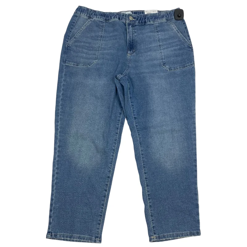 Jeans Straight By Sonoma In Blue Denim, Size: 18 Rugged Women's Outdoor 