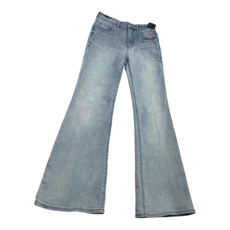 Jeans Boot Cut By Express In Blue Denim, Size: 0 Confident Women's High - fashion