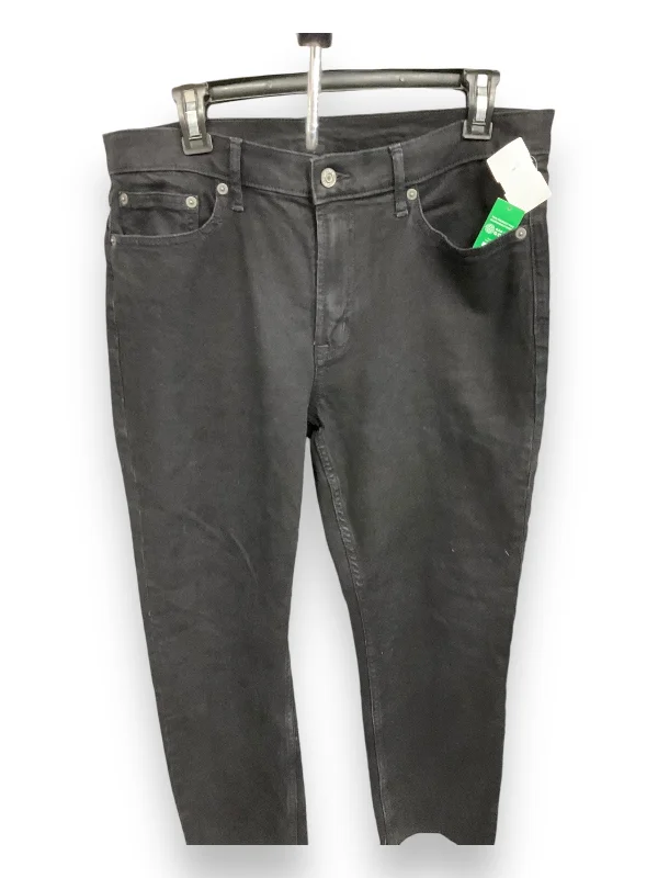 Jeans Skinny By Gap In Black Denim, Size: 12 Cozy Women's Sherpa - lined