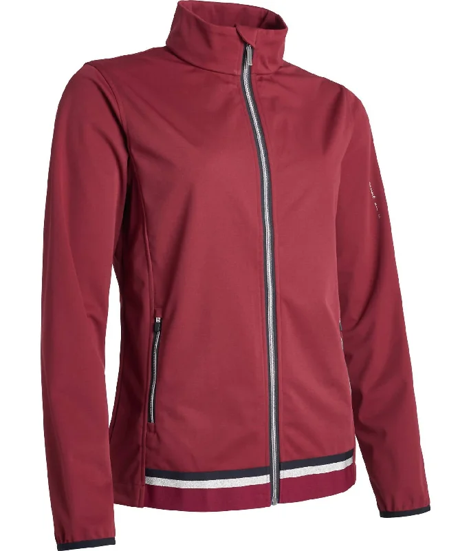 Women Navan Softshell Jacket In Bordeaux Feminine Women's Style 