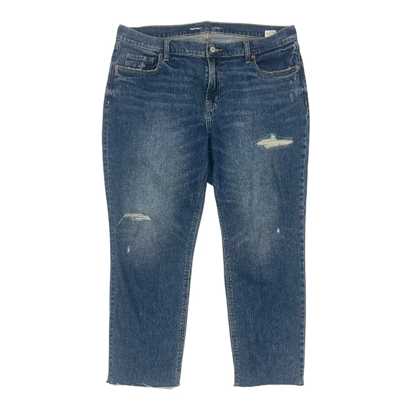 Jeans Boyfriend By Old Navy In Blue Denim, Size:14 Hip Women's Urban
