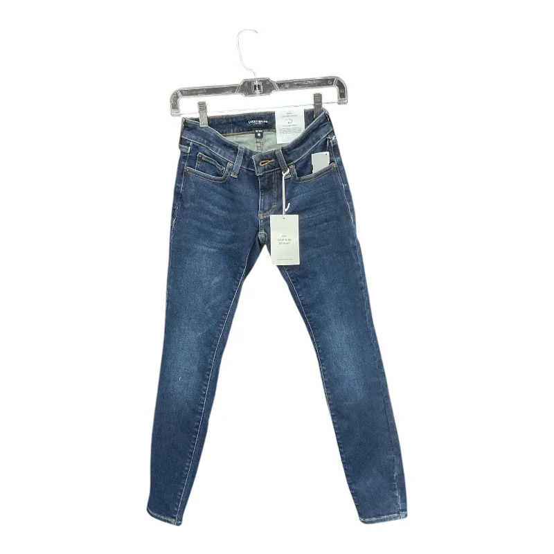 Jeans Skinny By Lucky Brand In Blue Denim, Size: 00 European