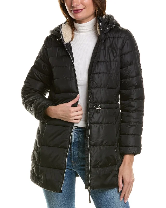 Big Chill Quilted Puffer Jacket Unique Women's Upcycled
