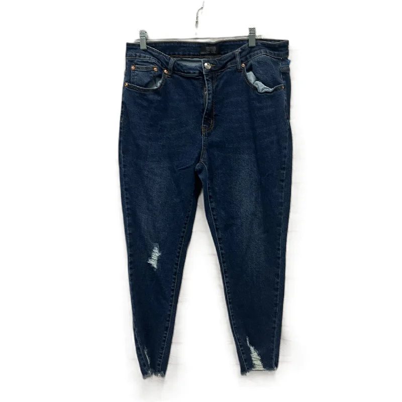 Jeans Skinny By Monkey Ride In Blue, Size: 18 Contemporary 