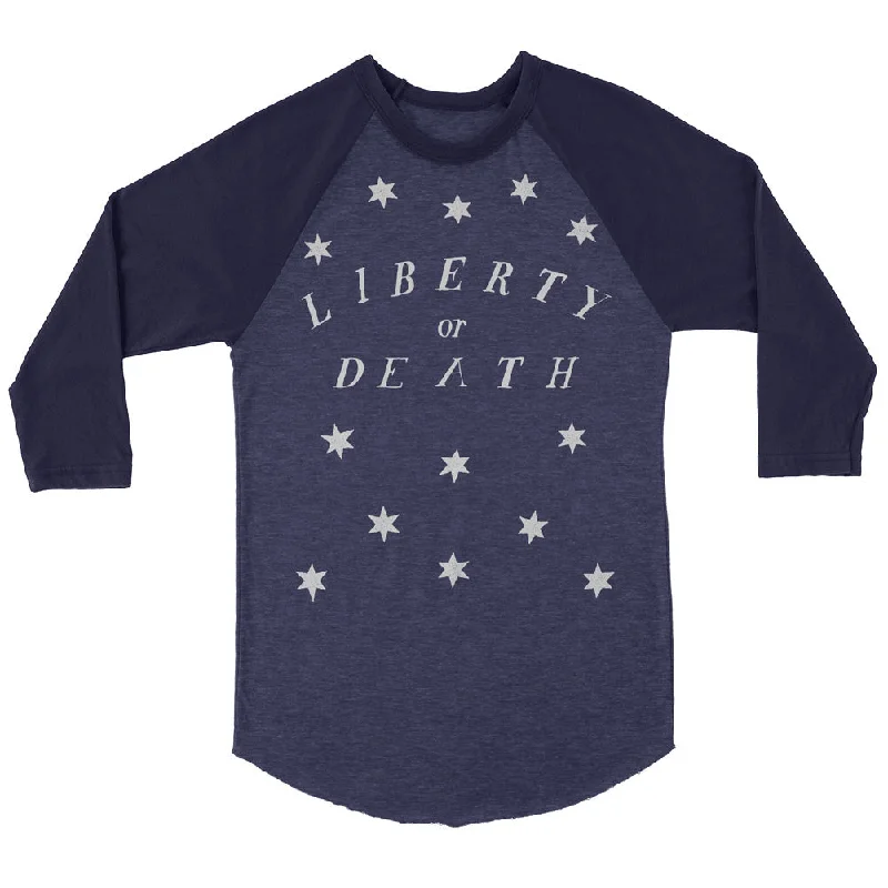 Liberty Or Death Colonial Vintage 3/4 Sleeve Raglan Traditional Women's Wool