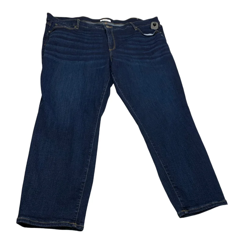 Jeans Straight By Loft In Blue Denim, Size: 26 Women