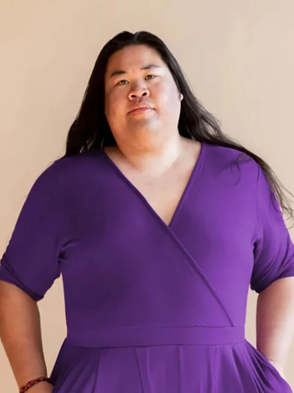 Peridot Size 18W Purple Grape Jumpsuit Gym