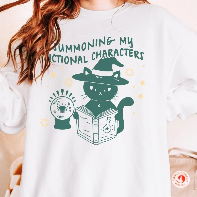 Summoning My Fictional Characters Long Sleeve Tee Shirt Refined Women's Hand - crafted