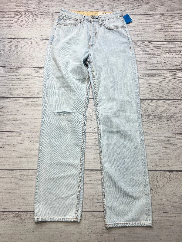 Alex High-Rise Straight By Rag & Bones Jeans In Blue Denim, Size: 0 Traditional Women's Wool