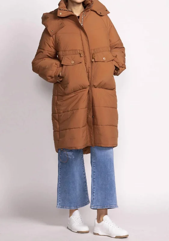 Tanya Jacket In Brown Hip Women's Urban