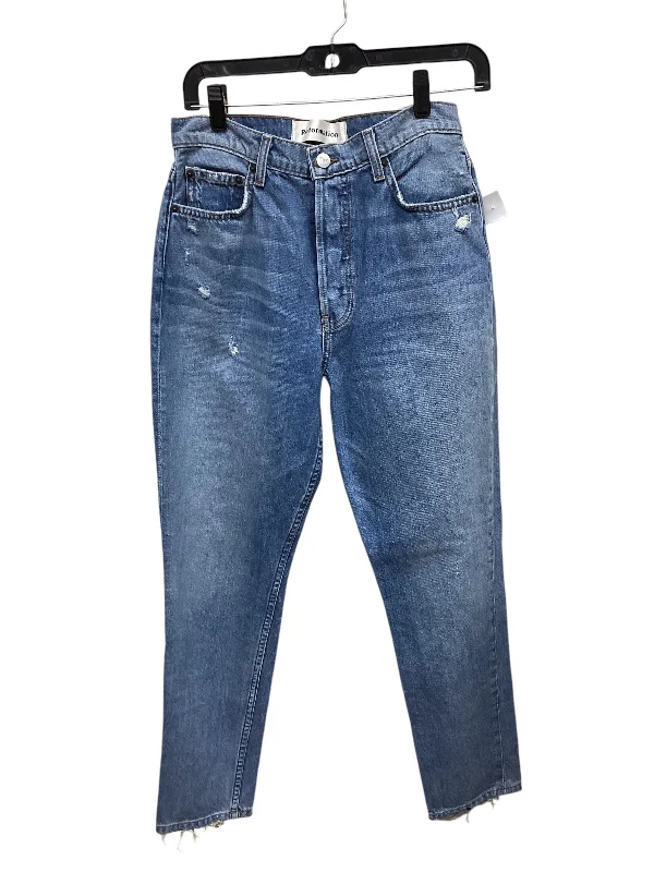 Jeans Straight By Reformation In Blue Denim, Size: 6 Bold Women's Animal Print