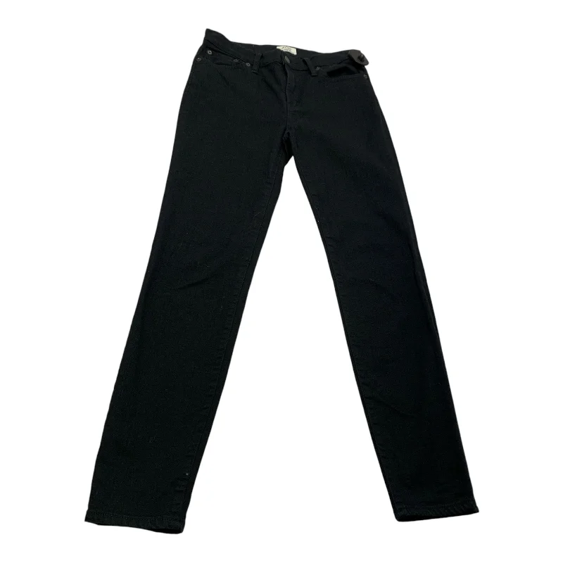 Jeans Skinny By J. Crew In Black Denim, Size: 6 Disco