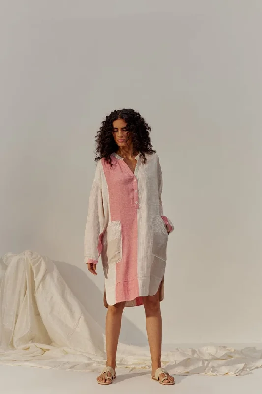 AURORA SHIRT DRESS Monochromatic Office Style