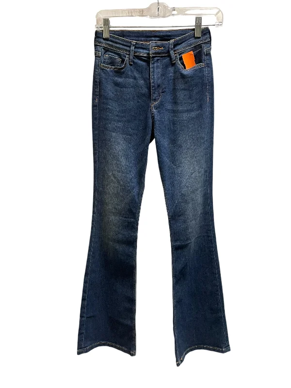 Jeans Flared By Clothes Mentor In Blue Denim, Size: 2 Polished Women's Silk