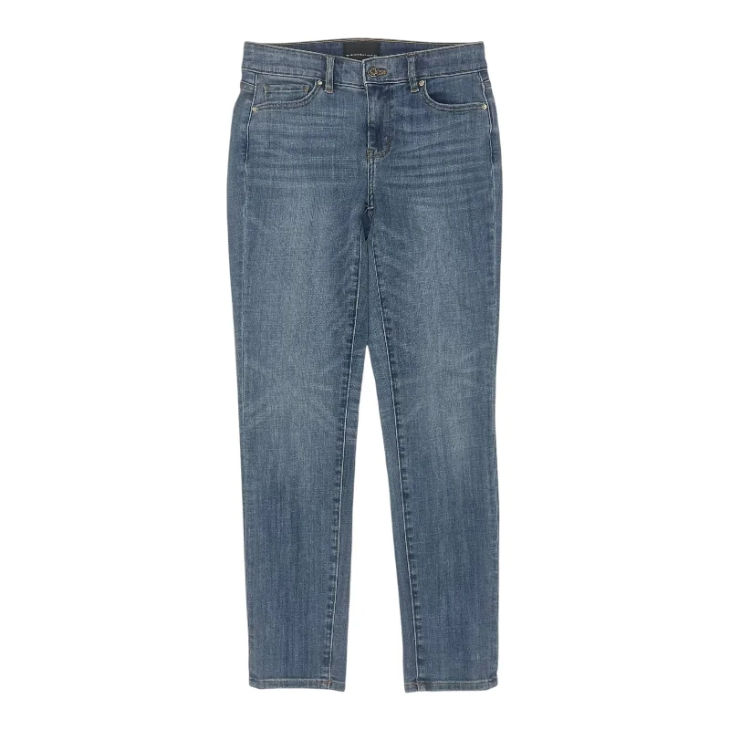 Jeans Straight By White House Black Market In Blue Denim, Size:0 garde