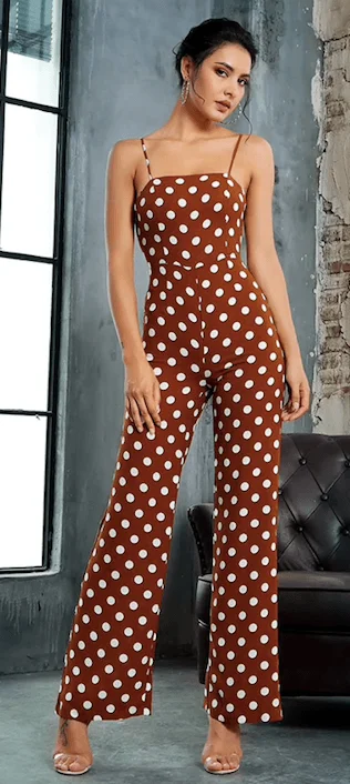 POLKA DOTTIN’ PARTY JUMPSUIT Bohemian Women's Free