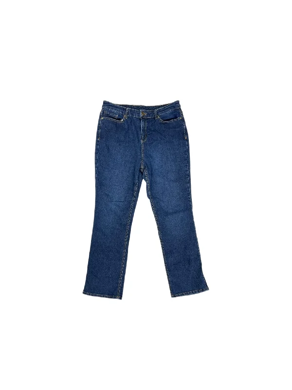 Jeans Straight By Christopher And Banks In Blue Denim, Size: 12p Bohemian Women's Free Jeans Straight By Christopher And Banks In Blue Denim, Size: 12p Bohemian Women's Free