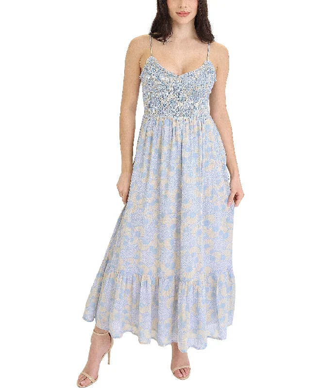 Seashell Printed Maxi Dress Contemporary 