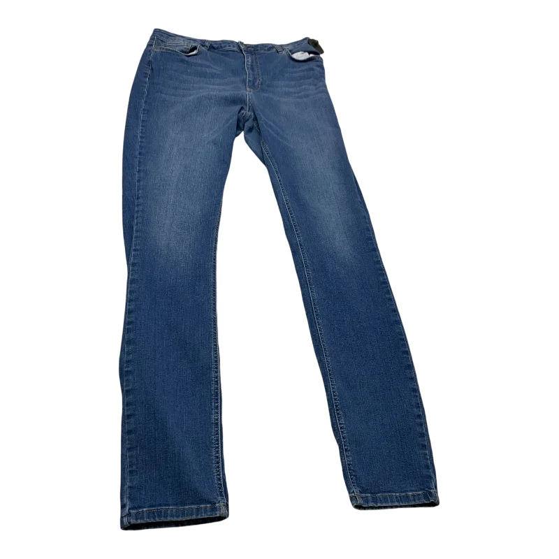 Jeans Skinny By Long Tall Sally In Blue Denim, Size: 14 Sophisticated Women's Tailored