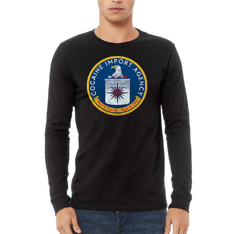 CIA Cocaine Import Agency Unisex Long Sleeve Tee Sophisticated Women's Tailored