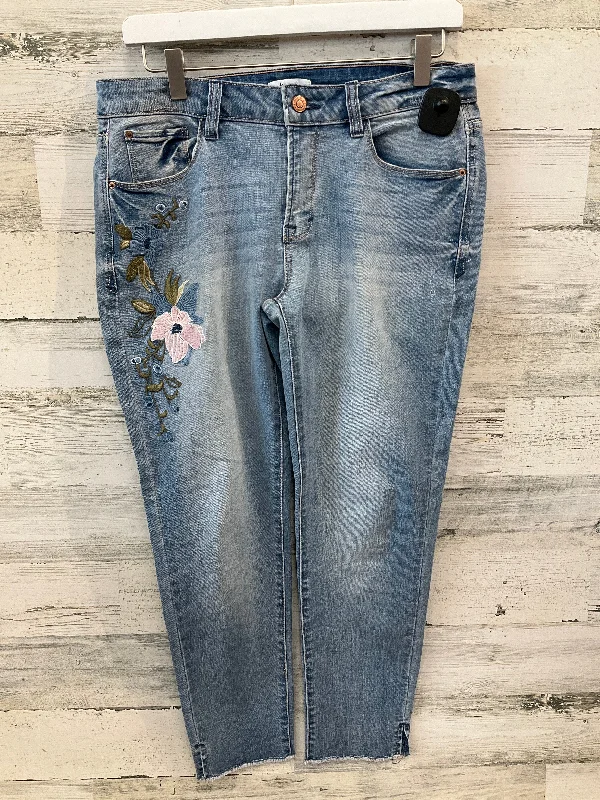 Jeans Skinny By Kensie In Blue Denim, Size: 8 Feminine Women's Soft 