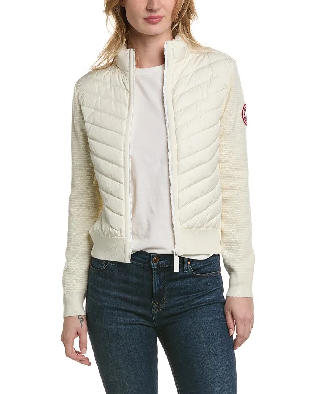 Canada Goose Hybridge Knit Down Wool Jacket Youthful Women's Anime - inspired