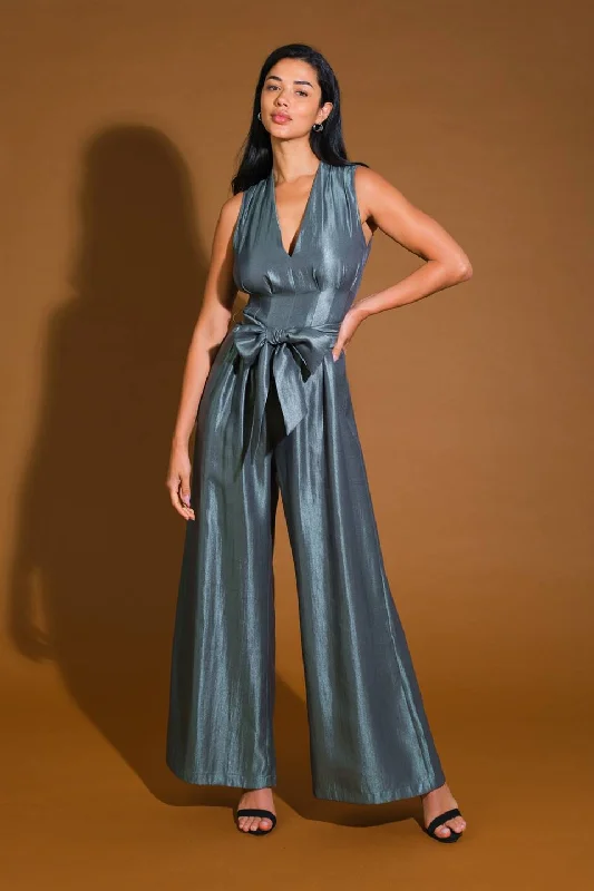 ROMANCE IN LOVE WOVEN JUMPSUIT Casual Women's Loose - fitting