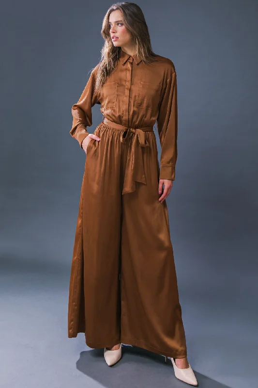 SIMPLY TRENDY WOVEN JUMPSUIT Sophisticated Women's 