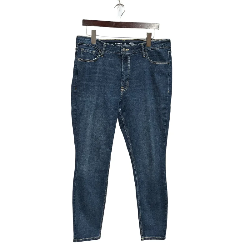 Jeans Skinny By Old Navy In Blue Denim, Size: 14 Adventure