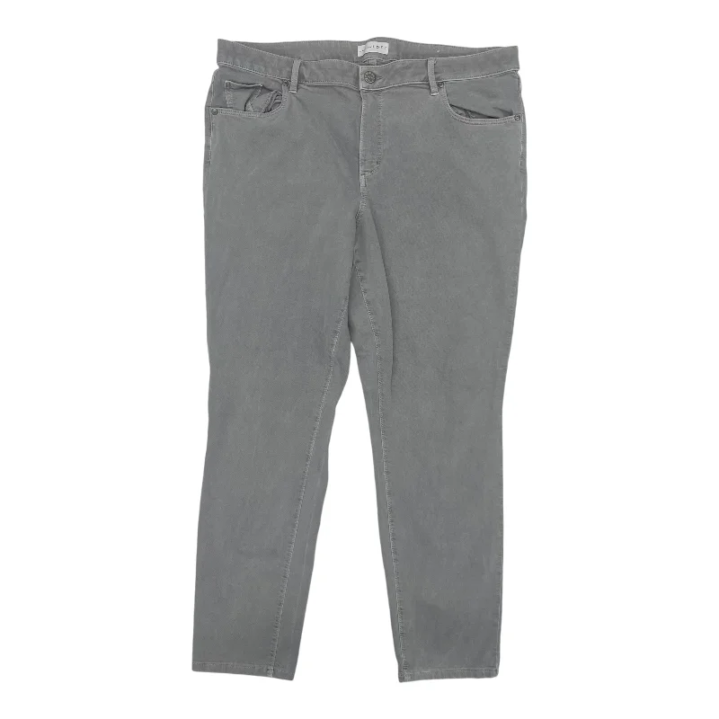 Jeans Skinny By Loft In Grey Denim, Size:18 Sustainable Organic