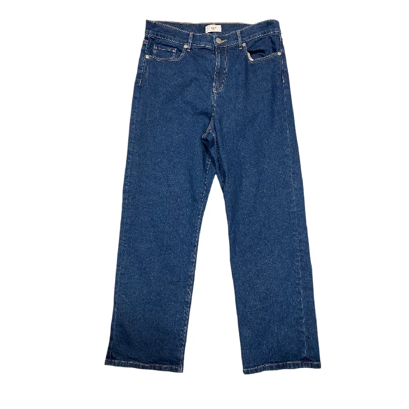 Jeans Straight By Loft In Blue Denim, Size: 10 Business