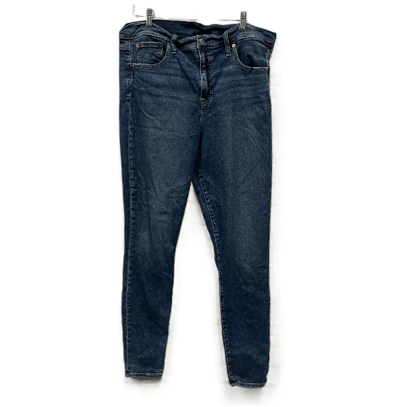 Jeans Skinny By Gap In Blue Denim, Size: 18 Trendy Women's Oversized