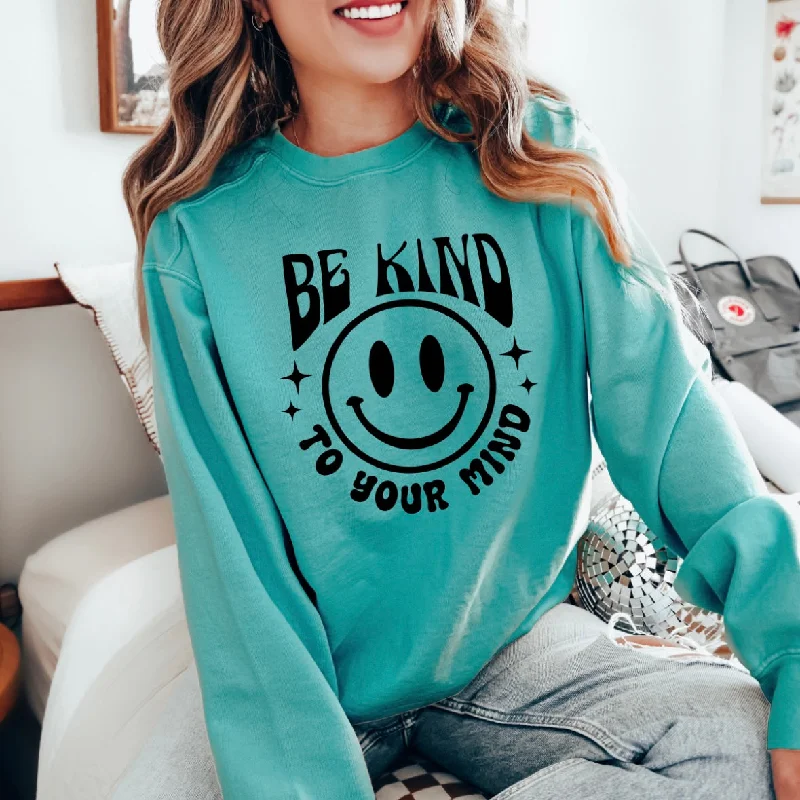 Kind to your Mind • Seafoam Long Sleeve Artistic Women's Hand - painted