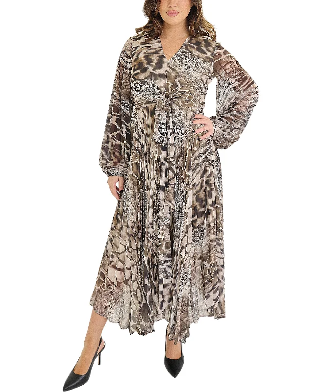 Animal Print Maxi Dress Modern Women's Tech