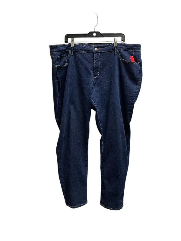 Jeans Straight By Levis In Blue Denim, Size: 24 Hip Women's Retro