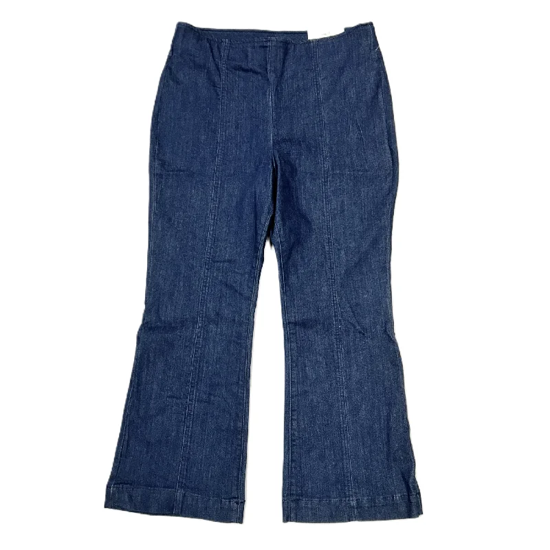 Jeans Flared By Inc In Blue Denim, Size: 16 Business