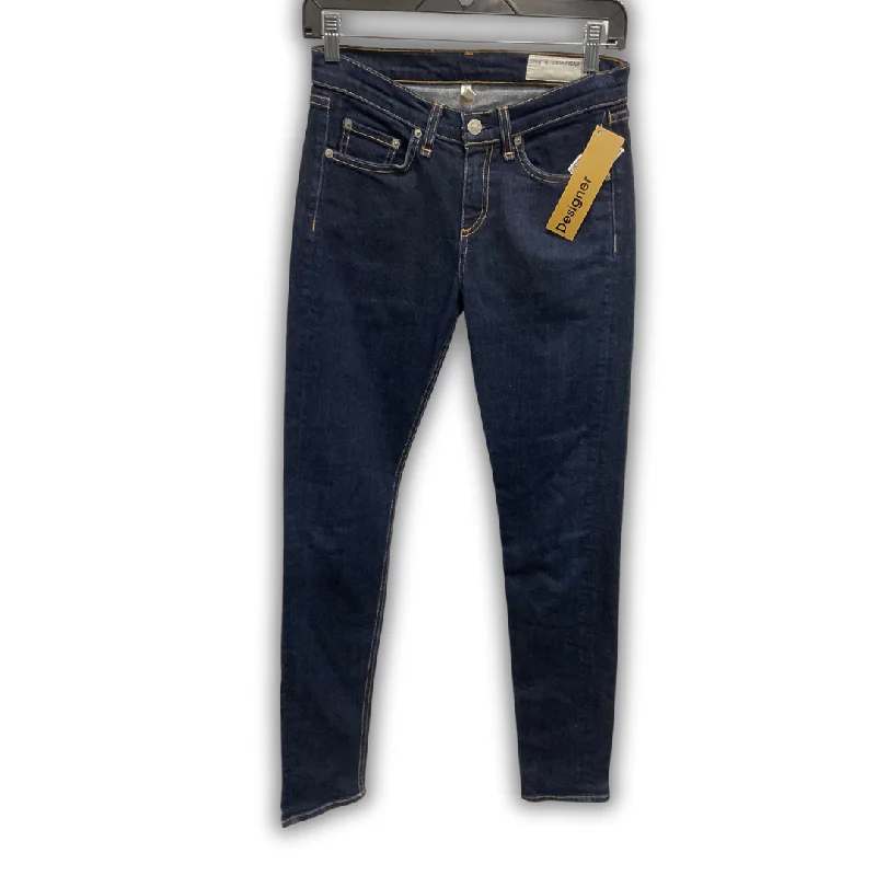 Jeans Designer By Rag & Bones Jeans In Blue Denim, Size: 2 Edgy Women's Punk