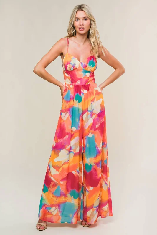 SWEETEST STYLE WOVEN JUMPSUIT Traditional Women's 