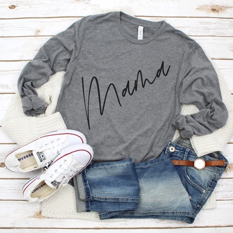 Mama Diagonal • Long Sleeved Earthy Women's Hemp - based